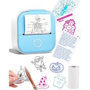 Memoking Mini Sticker Printer, Inkless Portable Bluetooth Thermal Label & Photo Printer with App, Pocket-Sized Wireless Printer for Journaling, Scrapbooking, Home Organization & Study Notes in Kuwait