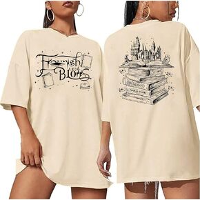 Flourish and Blotts Shirt Oversized Graphic Tshirts for Women Book Tshirt Wizard Costume Clothes in Kuwait