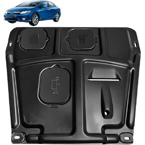 Front Engine Splash Shield Fit for Honda Civic 2012-2015 Engine Case Guards Suitable for Honda Civic 2012-2015 Under Engine Cover Mud Flaps Directly Replace Original in Kuwait