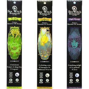 Sea Witch Botanicals Mystic Realms Premium Incense Collection | All-Natural Essential Oil Blends | 3 Boxes of 20 Incense Sticks | Non-Toxic | Ritual and Relaxation in Saudi Arabia