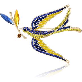 بروش حمامة السلام المألوف للنساء الأوكرانية القمح الأذن بروش فستان بدلة دبوس الملحقات in Kuwait