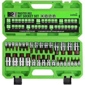 18-piece Impact Socket Extension Set Tools, Swivel Universal Joint, Deep 1/4", 3/8", 1/2" Drive Socket Adapter, Extension Bar, 3 Ratchet Coupler, CR-V Steel Alloy Corrosion-Resistant Mechanic Tools in Saudi Arabia