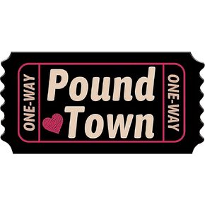 12Pcs Pound Town One Way Ticket for Him Her Boyfriend Girlfriend Marriage Gift for Wife Husband, Red in Kuwait