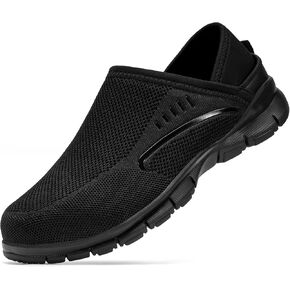 LARNMERN Steel Toe Shoes Men Women Slip On Safety Slippers Work Sneakers Lightweight Comfortable Walking Loafers in Kuwait