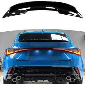 جناح خلفي لصندوق السيارة متوافق مع طراز Lexus IS200t IS250 IS350 2014-2020 F Sport Style (أسود لامع) in Kuwait