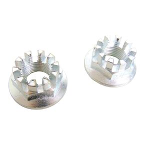 Qty 2 Rear Axle Hub Castle Crown Nut 18mm x 1.50 2004 05 06 Compatible with TRX 450R TRX450R in Kuwait