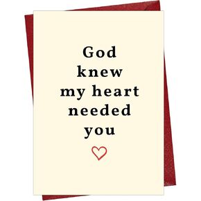 Cheerin Romantic Love Card with Envelope - Anniversary Card for Him and Her - Sweetest Day Cards for Husband, Wife, Girlfriend, Boyfriend and Fiance - Happy Birthday Gift 5x7 Inch in Kuwait