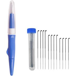 Wool Felting Tool, Portable Pen Style Felting Needle Tool with 3 Needles, Wool Felt Needle Tools for DIY Patchwork Craft (Blue) in Saudi Arabia