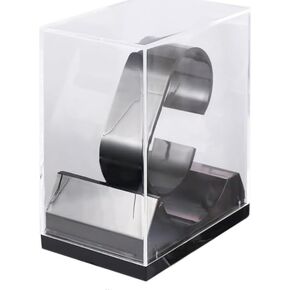 1 Pc Clear Single Watch Display Stand,Plastic Watch Stand,Transparent Watch Protective Box,Watch Gift Box Jewelry Bracelet Storage Gift Case for Watches and Bracelets Professional and Fashion in Kuwait