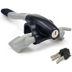 Artago 869 High-End Steering Wheel Lock, Extra Security Around The Spoke, Press & Click Locking More Practical, Universal Anti Theft Bar Locking Device for Vehicle, Car, Truck, Van, Autovan, Camper in Kuwait