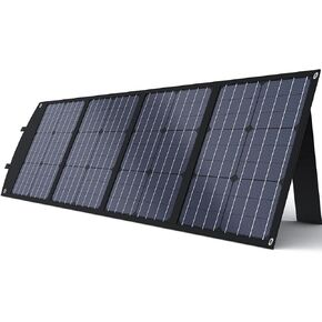 BALDR 120W Portable Solar Panel for Jackery/ECOFLOW/Flashfish/ROCKPALS Power Station Generator, Foldable Solar Cell Charger with USB Ports & PD Output for Camping, Off Grid Living. Black in Kuwait