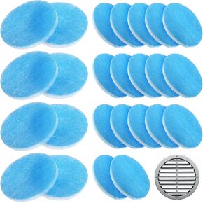 25 Pack RV Air Conditioner Filter 5.25 Inch Round RV AC Vent Filter Replacement, MERV 8 Rated, Blue and White in Kuwait