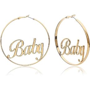 Hoop earrings geometric dangle Alloy Hollow Out Letters Star Engraving Earrings Jewelry for Womens in Kuwait