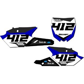 2019-2023 YZ 450 FX SG63 Custom MX Number Plates Senge Graphics Kit Compatible with Yamaha in Kuwait