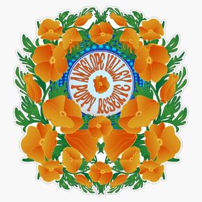 MAGNET Antelope Valley California State Poppy Reserve Wildflower Superbloom Magnetic Bumper Sticker 5" in Kuwait