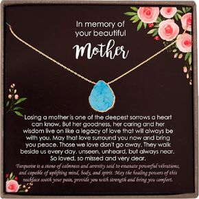 كن متمنيًا فقدان هدايا تعاطف الأم، قلادة مصنوعة يدويًا مع رسالة ذات مغزى، جاهزة لتقديم المجوهرات in Kuwait