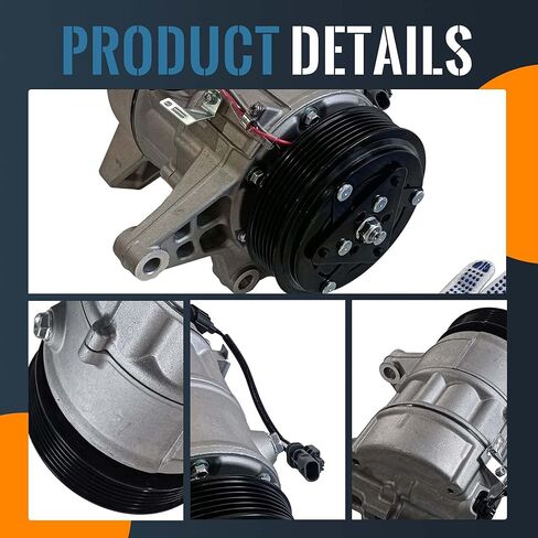 ضاغط مكيف الهواء CO30018C مع قابض لسيارة شيفروليه إكوينوكس 2012-2016، جي إم سي تيرين 2012-2016، تشيفي إمبالا 2012-2016 V6 3.0L 3.6L، بكرة 6 أخدود، يستبدل 23232322 in Kuwait