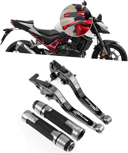 مناسبة لCB750 الدبور 750 cb750 الدبور 750 2025 دراجة نارية CNC قابل للتعديل للطي تلسكوبي دواسة فرامل رافعة المقود نهاية قبضة (أسود) in Kuwait