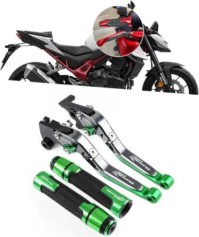 مناسبة لCB750 الدبور 750 cb750 الدبور 750 2025 دراجة نارية CNC قابل للتعديل للطي تلسكوبي دواسة فرامل رافعة المقود نهاية قبضة (أسود) in Kuwait