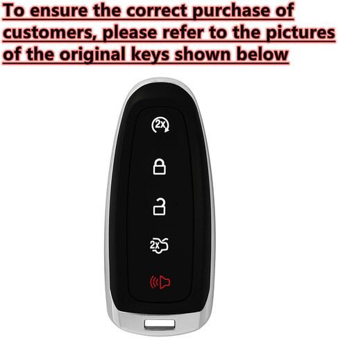 Smart Key Protective Shell for Ford Key Fob Cover with Keychain Fits for Ford Edge Escape Expedition Explorer Focus Taurus Lincoln MKS MKT MKX Remote Key Vehicle Accessories in Kuwait