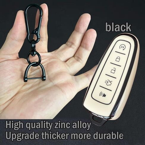Smart Key Protective Shell for Ford Key Fob Cover with Keychain Fits for Ford Edge Escape Expedition Explorer Focus Taurus Lincoln MKS MKT MKX Remote Key Vehicle Accessories in Kuwait