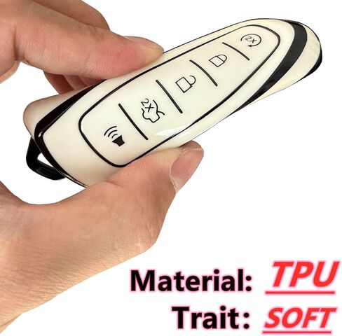 Smart Key Protective Shell for Ford Key Fob Cover with Keychain Fits for Ford Edge Escape Expedition Explorer Focus Taurus Lincoln MKS MKT MKX Remote Key Vehicle Accessories in Kuwait