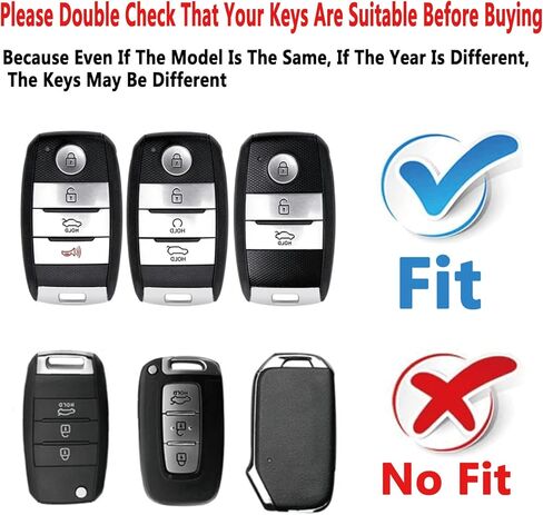 Key Fob Cover Case Compatible with Kia Forte Forte Koup NIRO Optima Rio Sorento Soul Sportage Accessories Shell in Saudi Arabia