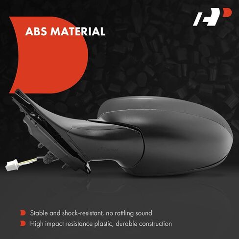 A-Premium Driver Side Power Door Mirror - Compatible with Honda Accord 2023 2024 - Non-Heated Manual Folding Black Outside Rear View Mirror with Blind Spot Detection in Saudi Arabia