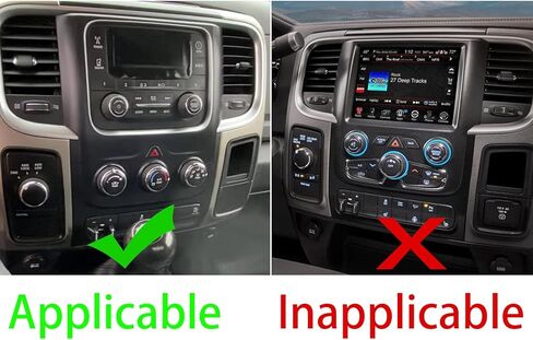 Real Carbon Fiber Central Dashboard AC Control Button Radio CD Panel Temperature Control Frame Sticker Set Compatible with Ram 1500 2500 3500 2013 2014 2015 Auto Interior Accessories Black 9pcs in Saudi Arabia