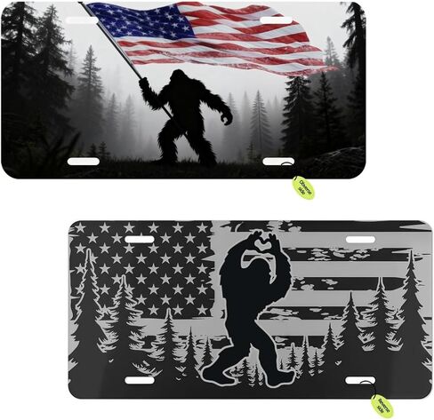 1pc Front License Plate Cover Tri-Color Mountain Aluminum Decorative Licenses Plates Rust-Proof US Car Plate 6×12 inch Compatible with Tacoma 4Runner Tundra Rav4 Highlander TRD Accessories in Kuwait