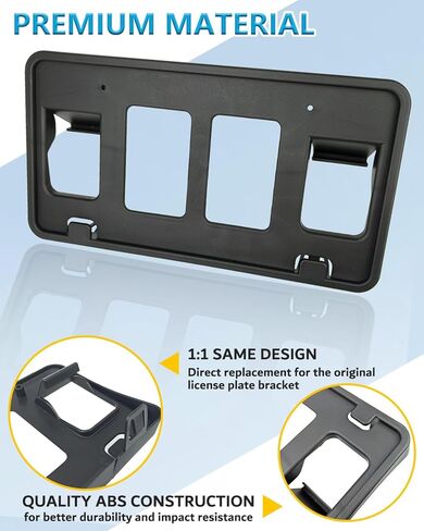 Front License Plate Frame Compatible with 2004 2005 Ford F150 Front Bumper License Plate Holder Mounting Bracket Cover Replace # 4L3Z17A385AAA FO1068121 in Saudi Arabia