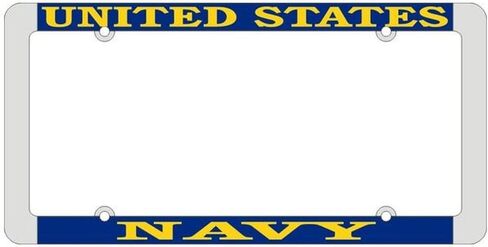 United States Navy License Plate Frame, Thin Rim in Saudi Arabia