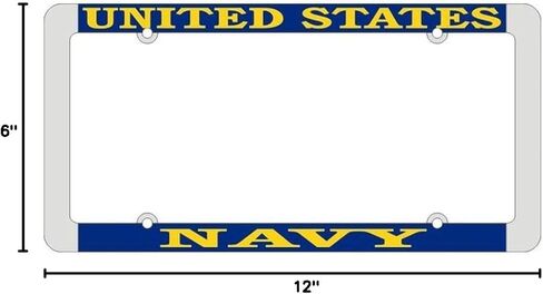 United States Navy License Plate Frame, Thin Rim in Saudi Arabia