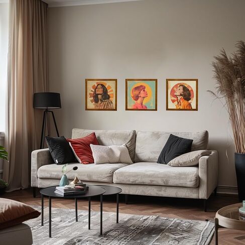 إطار سجل الفينيل - إطار ألبوم من الخشب الأسود الصلب لسجلات الفينيل، شاشة تثبيت على الحائط مقاس 12.6 × 12.6 × 1.6 بوصة مع غطاء أكريليك شفاف - مثالي لأغطية LP ومحبي الموسيقى (الجوز) in Kuwait