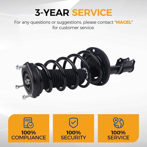PAROD Shock Absorber Strut Fit for 2004-2006 Lexus ES330, Toyota Camry, Suspension and Coil Spring Assembly Rear Left & Right Replace for 172208 172207 in Saudi Arabia