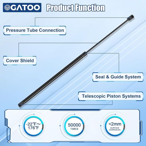 Rear Window Glass Lift Supports Strut Shock Fit for GMC Envoy Chevy Trailblazer 2002 2003 2004 2005 2006 2007 2008 2009, Buick Rainier Isuzu Ascender 04-08, Oldsmobile Bravada 02-04, Saab 9-7x 05-09 in Saudi Arabia