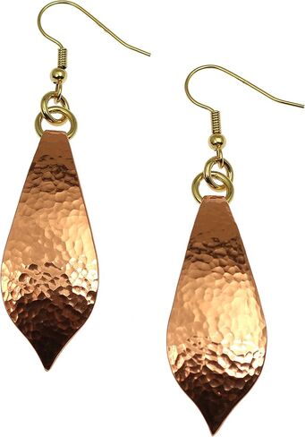 Hammered Copper Marrakesh Teardrop Earrings in Kuwait