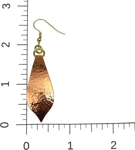 Hammered Copper Marrakesh Teardrop Earrings in Kuwait