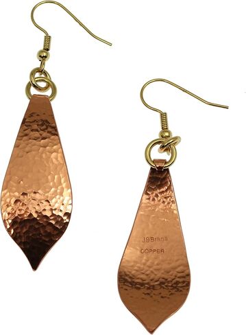 Hammered Copper Marrakesh Teardrop Earrings in Kuwait