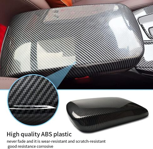 for BMW X3 X4 F25 F26 G01 G02 2011-2021 Car Center Armrest Box Cover Carbon Fiber Color Inner Console Box Storage Box Panel Protect Trim Covers (X3 G01 2018-2022/X4 G02 2019-2022) in Saudi Arabia
