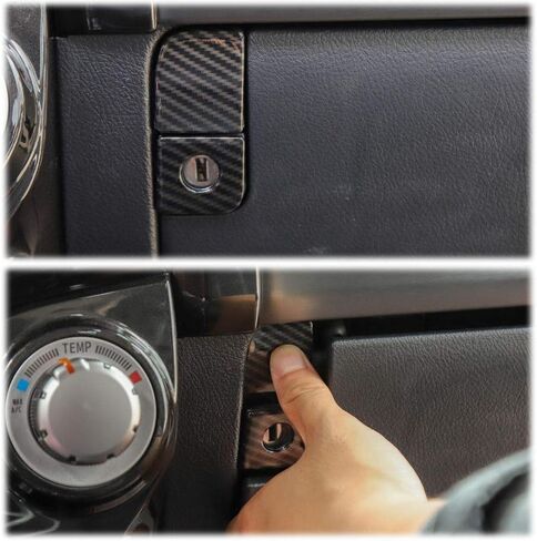 Voodola for 4runner Co-Pilot مفتاح تخزين الركاب مناسب لسيارة Toyota 4runner SUV 2010-2019 (حبوب ألياف الكربون) in Saudi Arabia