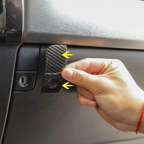 Voodola for 4runner Co-Pilot مفتاح تخزين الركاب مناسب لسيارة Toyota 4runner SUV 2010-2019 (حبوب ألياف الكربون) in Saudi Arabia