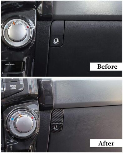 Voodola for 4runner Co-Pilot مفتاح تخزين الركاب مناسب لسيارة Toyota 4runner SUV 2010-2019 (حبوب ألياف الكربون) in Saudi Arabia