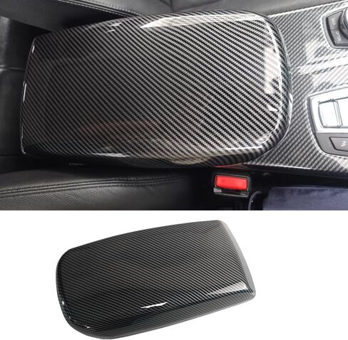 for BMW X3 X4 F25 F26 G01 G02 2011-2021 Car Center Armrest Box Cover Carbon Fiber Color Inner Console Box Storage Box Panel Protect Trim Covers (X3 G01 2018-2022/X4 G02 2019-2022) in Saudi Arabia