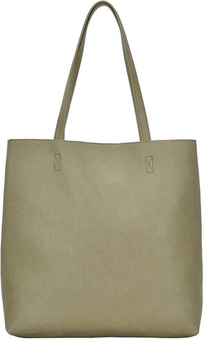 العلامات التجارية MMS Antik Kraft Olivia Tote | حقيبة يد من الجلد النباتي للنساء، حقيبة كتف بمقبض علوي | 14.5 طول × 4.5 عرض × 14.5 ارتفاع in Kuwait