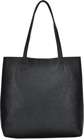 العلامات التجارية MMS Antik Kraft Olivia Tote | حقيبة يد من الجلد النباتي للنساء، حقيبة كتف بمقبض علوي | 14.5 طول × 4.5 عرض × 14.5 ارتفاع in Kuwait