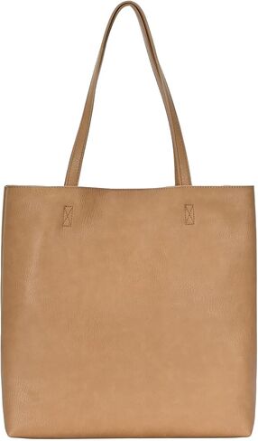 العلامات التجارية MMS Antik Kraft Olivia Tote | حقيبة يد من الجلد النباتي للنساء، حقيبة كتف بمقبض علوي | 14.5 طول × 4.5 عرض × 14.5 ارتفاع in Kuwait