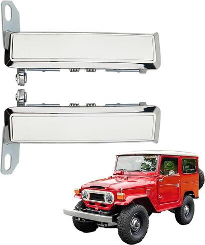 2PCS Exterior Chrome Door Handles Compatible with Toyota Land Cruiser FJ40 BJ40 BJ42 FJ45 HJ45 HJ47 1974-1984,Rustproof Left Right Metal Exterior Door Handles,OE 69210-90300, 69220-90300 in Kuwait