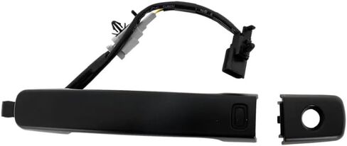 KarParts360 For Nissan Altima 2007-2013 Coupe/Sedan Exterior Door Handle Front, Driver Side | Plastic | Primed Black | Handle+Cover | With Sensor | w/Key Hole | Replacement For NI1310136 | 80607JA59A in Saudi Arabia