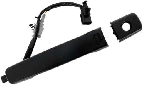 KarParts360 For Nissan Altima 2007-2013 Coupe/Sedan Exterior Door Handle Front, Driver Side | Plastic | Primed Black | Handle+Cover | With Sensor | w/Key Hole | Replacement For NI1310136 | 80607JA59A in Saudi Arabia